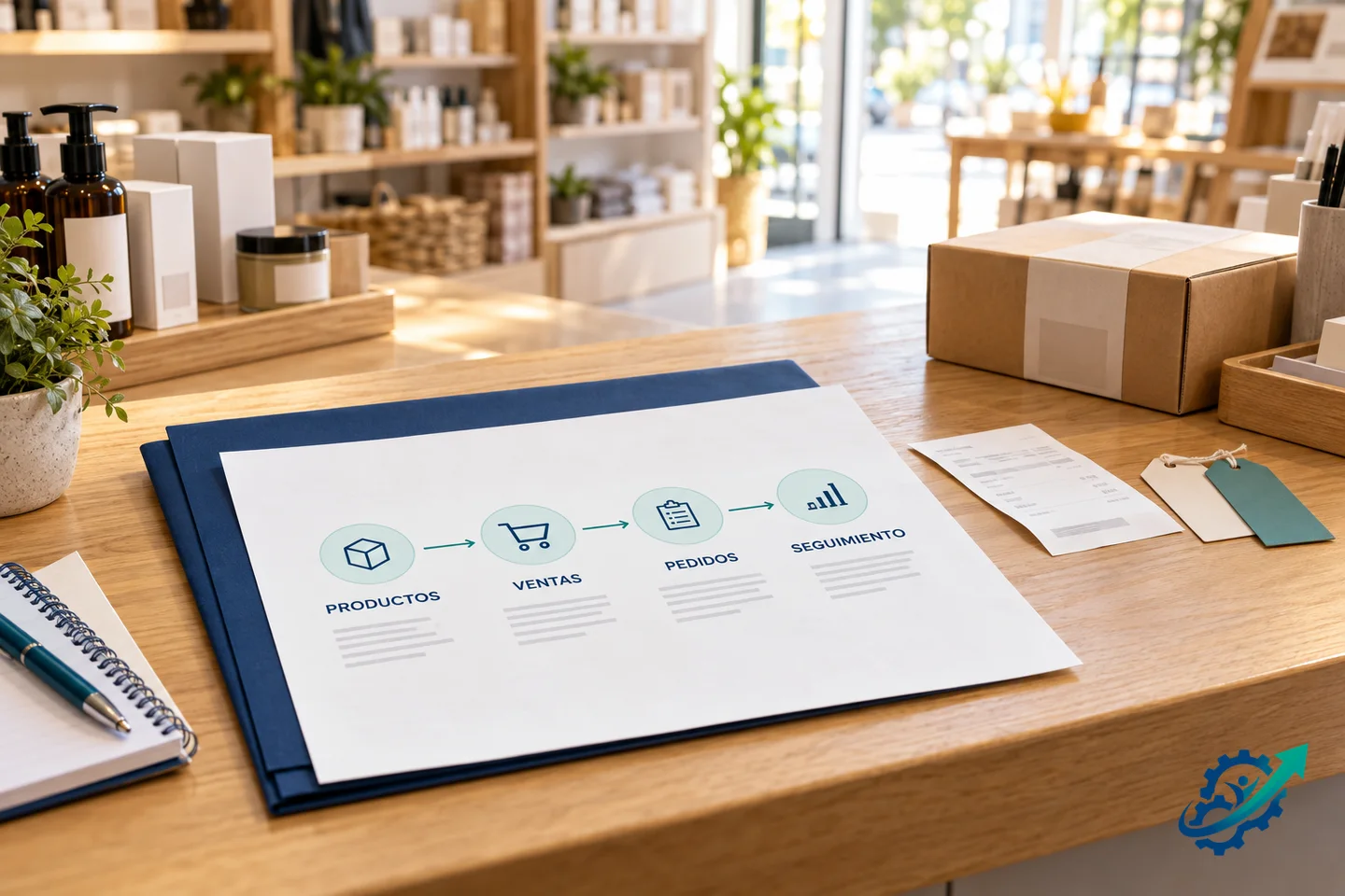 Atención, fidelización y tareas administrativas para comercios