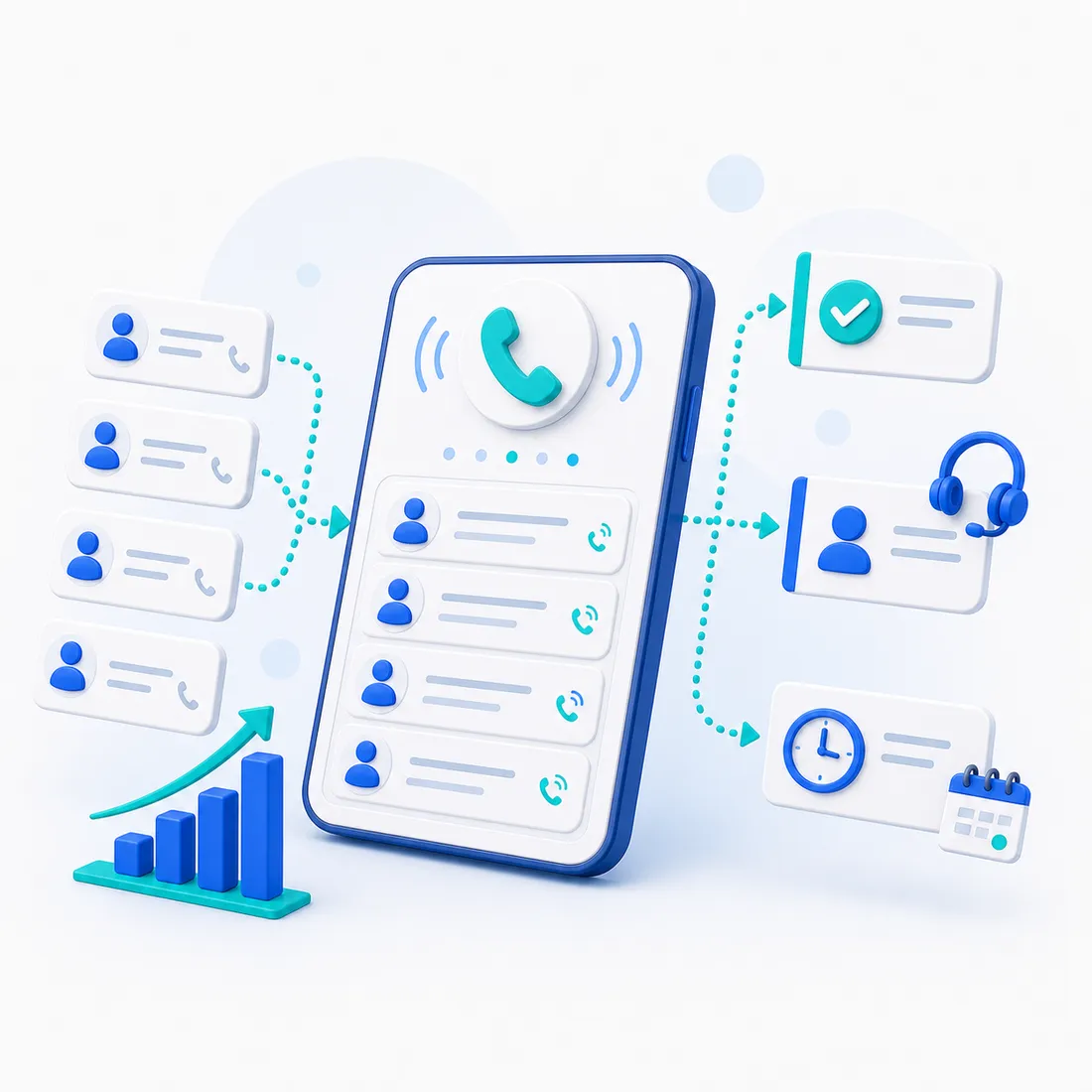 Atención automática de llamadas con gestión de consultas, derivaciones y devoluciones para empresas