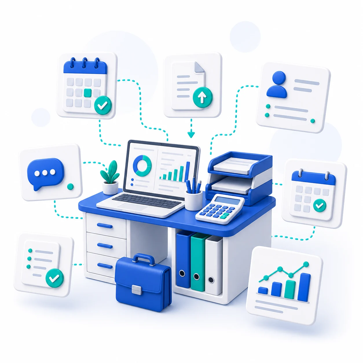 Automatización para asesorías y gestorías con plazos fiscales, documentación, clientes, comunicaciones y análisis